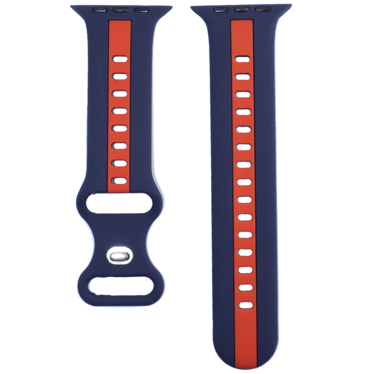 ZC003.42.1606-PULSO SILICONA SMART WATCH AZUL OSCURO CON ROJO #42