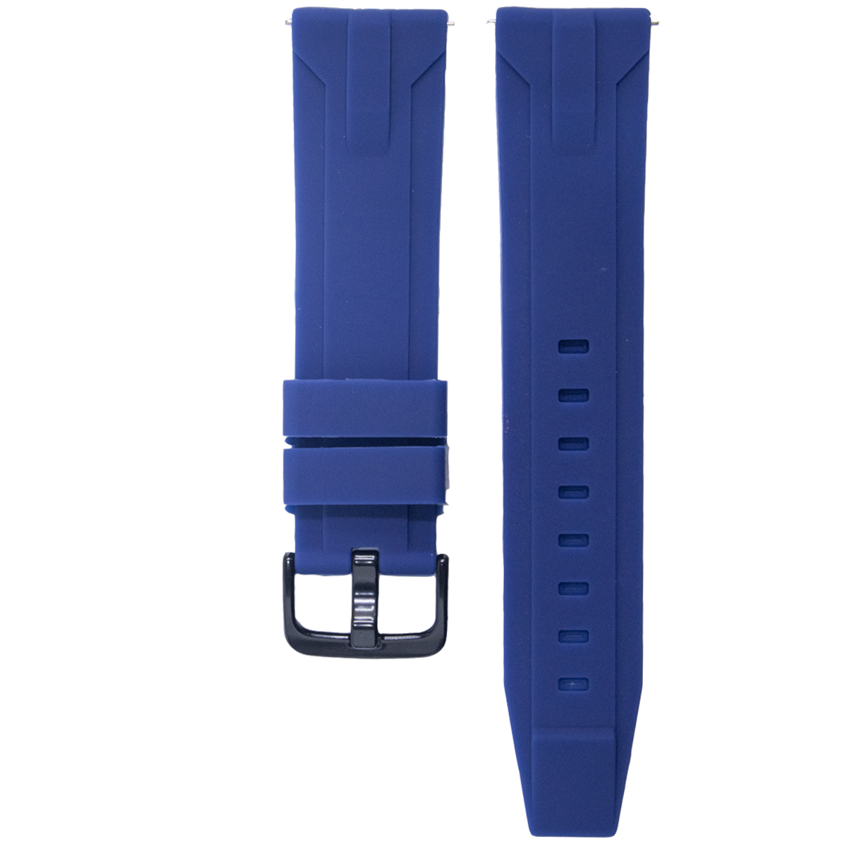 ZC011BK.22.16-PULSO SILICONA AZUL OSCURO ANTI-POLVO CON PASADOR #22