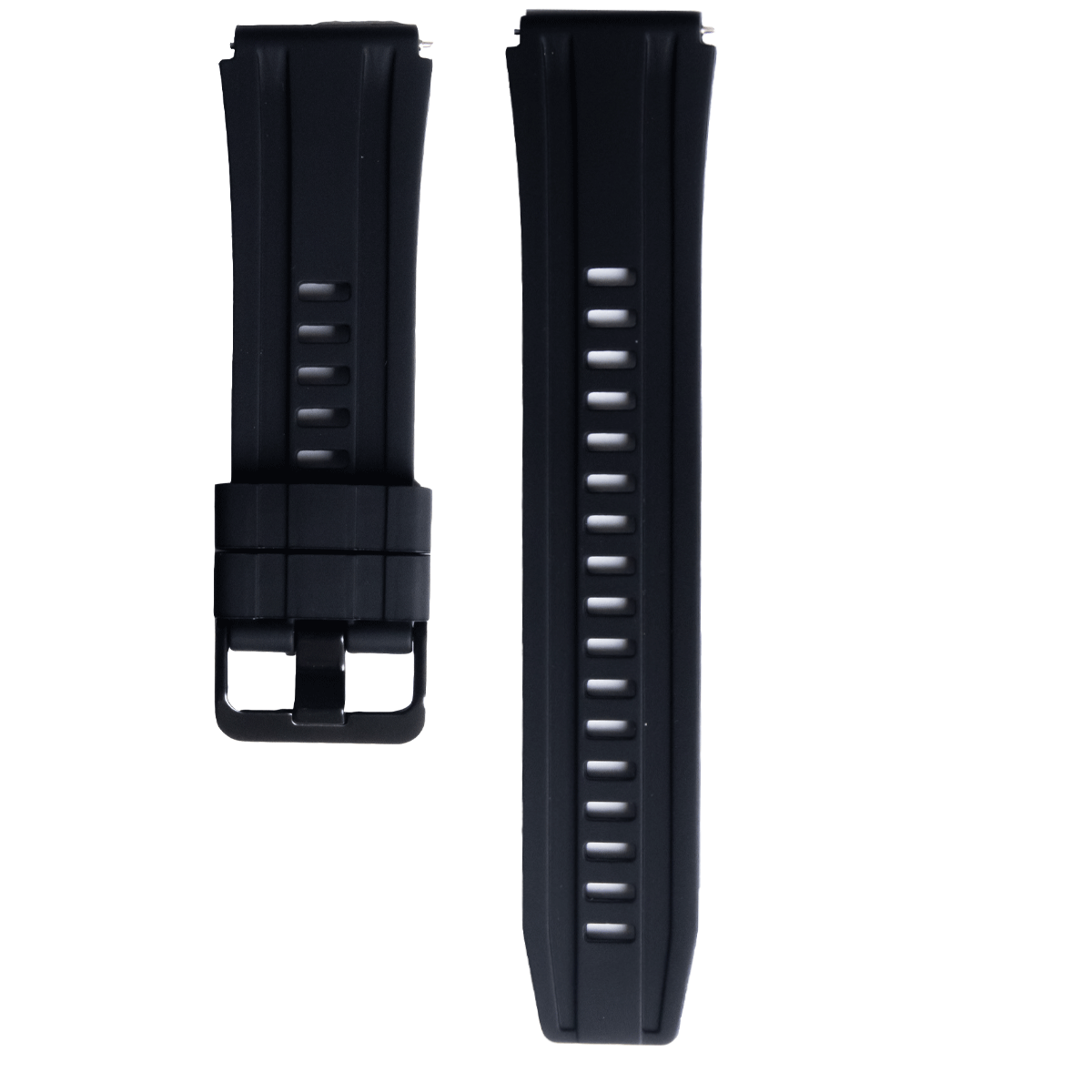 204BK.22.1-PULSO SILICONA CON PASADOR  NEGRO #22