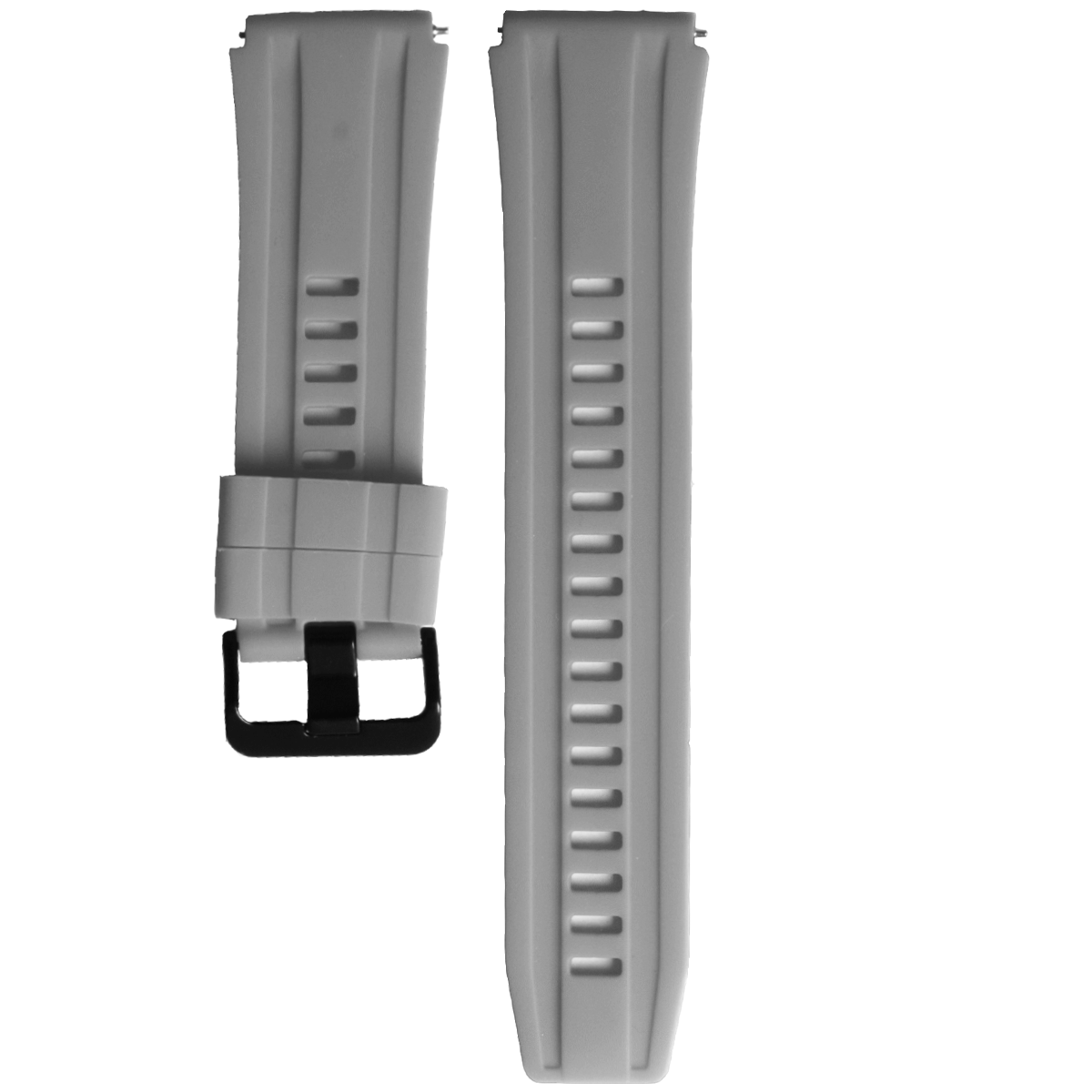 204BK.22.7-PULSO SILICONA CON PASADOR  GRIS #22