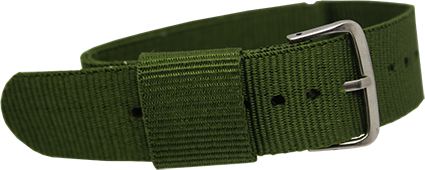 NL345.18.11-PULSO NYLON ESTERIZO VERDE MILITAR #18