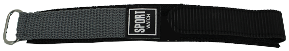 NL446S.20.107-PULSO NYLON ESTERIZO NEGRO/GRIS #20