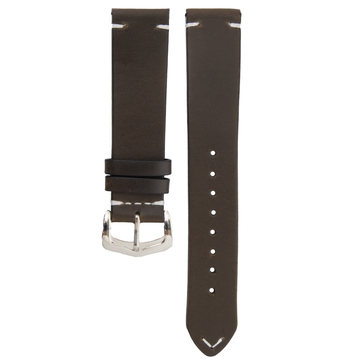 P01D1E3AS.18.222-PULSO PEGASO CUERO VULC. MARRON H. BLANCO # 18