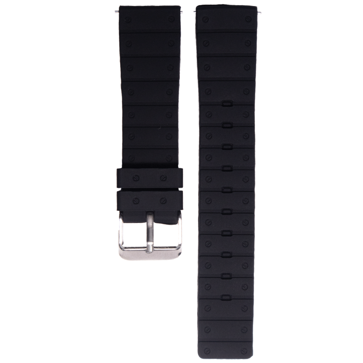 T06SK.18.1-PULSO SILICONA CON PASADOR NEGRO #18