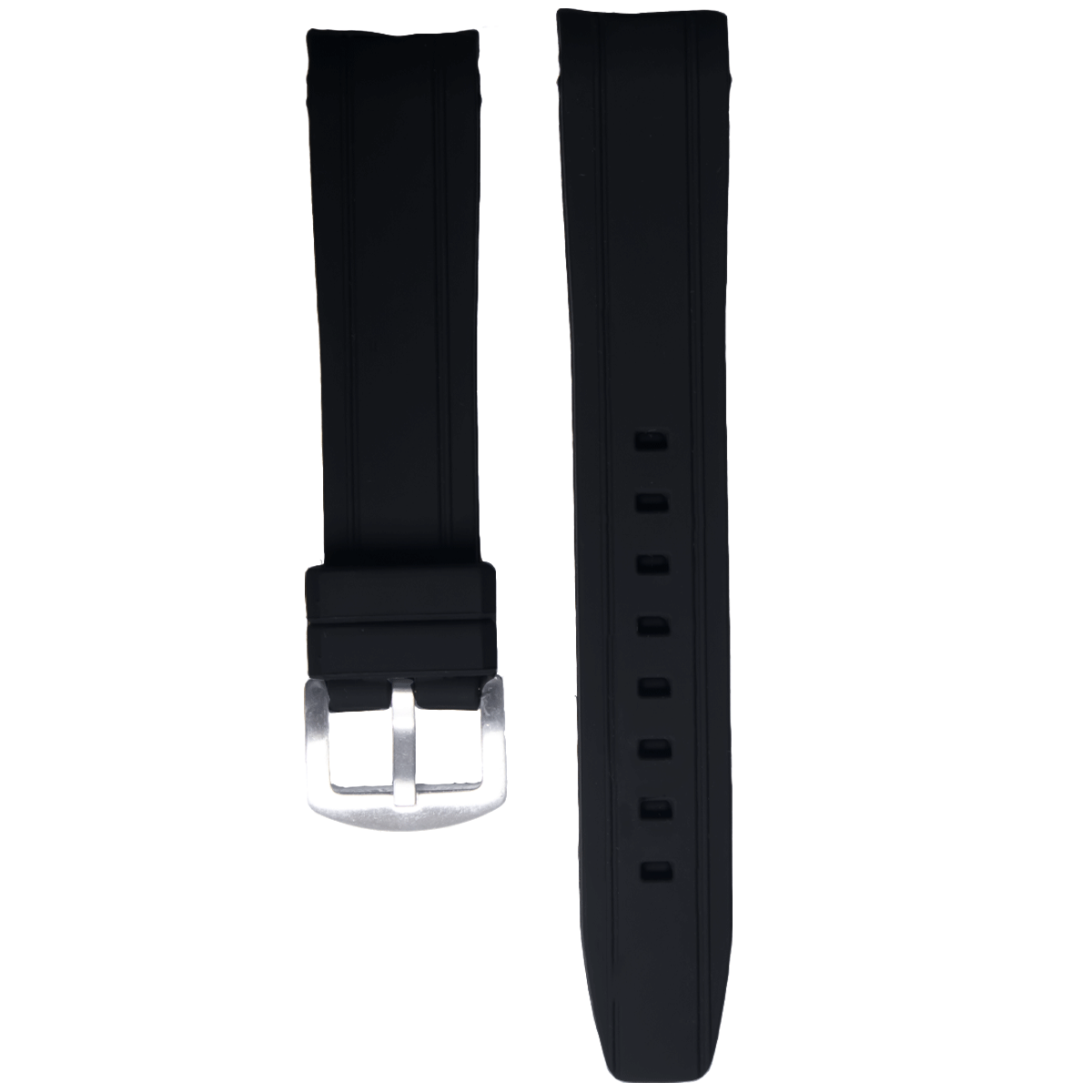 2407SK.22.1-PULSO SILICONA HEBILLA METAL NEGRO #22