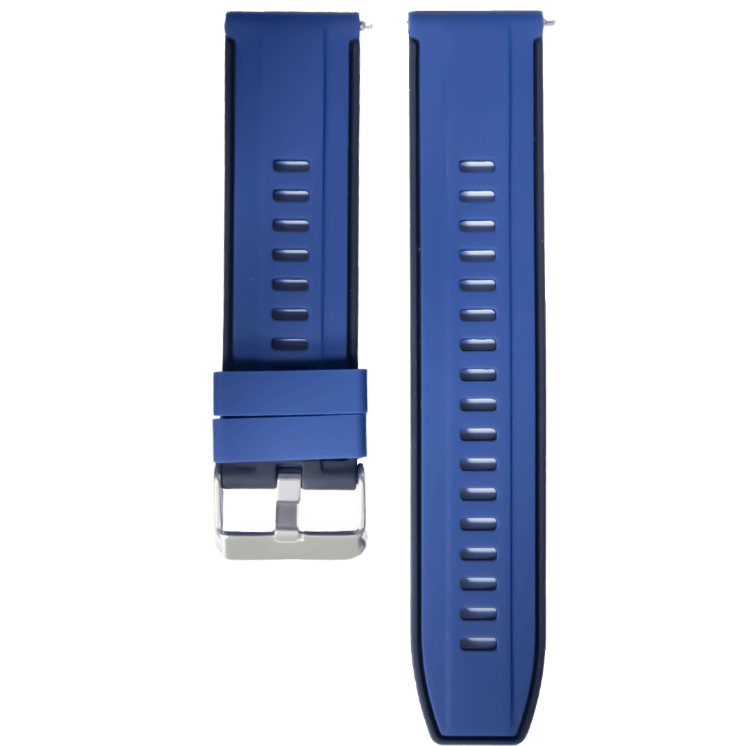 502SK.20.1601-PULSO SILICONA CON PASADOR AZUL CON NEGRO # 20