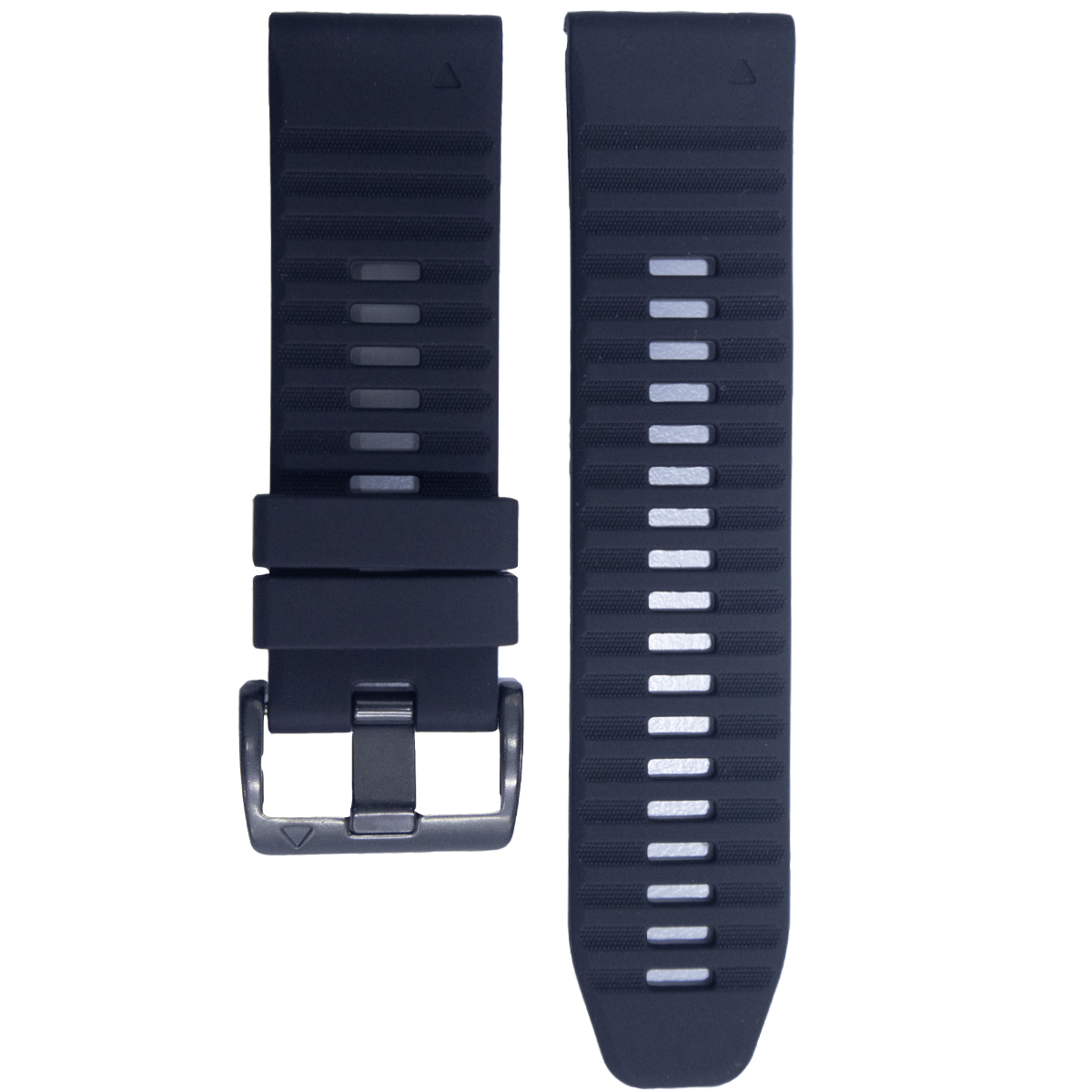 CNXBK.22.0107-PULSO SILICONA GM. NEGRO CON GRIS  # 22