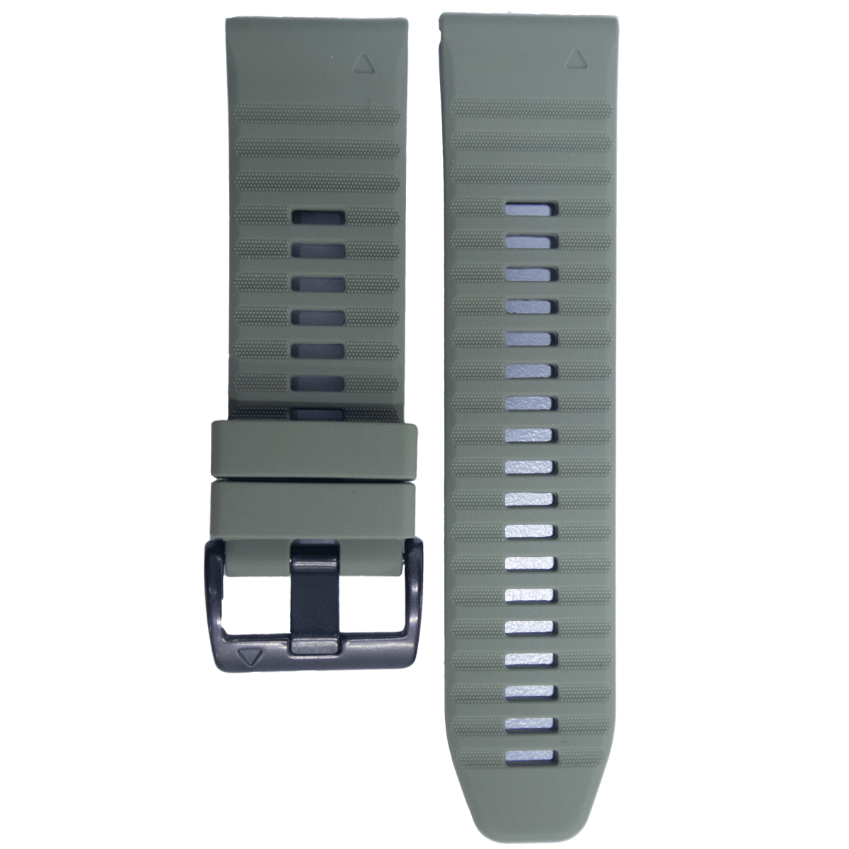 CNXBK.22.1101-PULSO SILICONA GM. VERDE MILITAR CON NEGRO  # 22