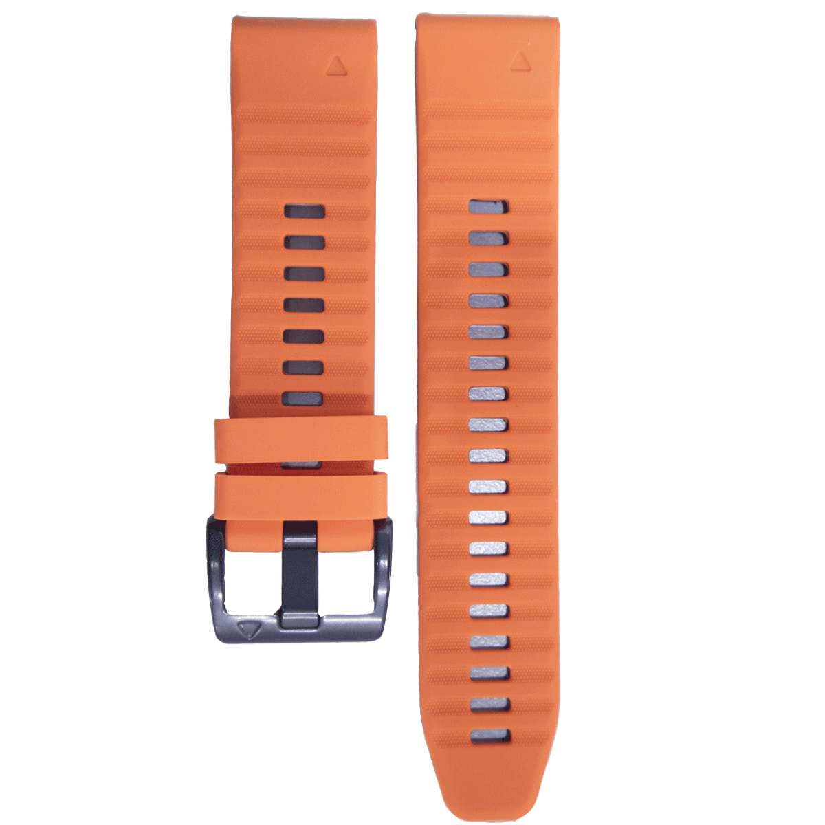 CNXBK.22.1901-PULSO SILICONA GM. NARANJA CON NEGRO # 22