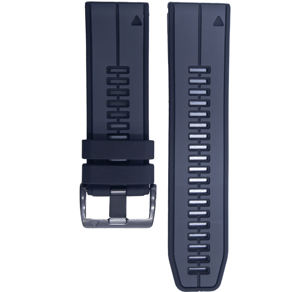 F6BK.22.0701-PULSO SILICONA GM. GRIS CON NEGRO  # 22