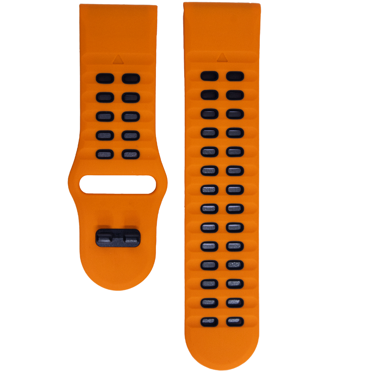 FEN.22.1901-PULSO SILICONA GM. NARANJA CON NEGRO # 22