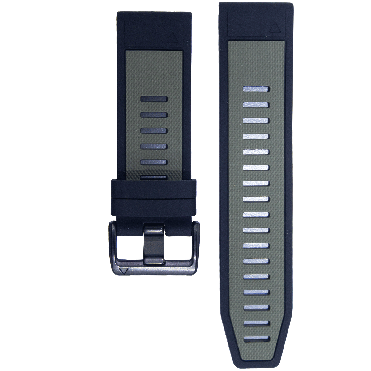 FGFBK.22.1101-PULSO SILICONA GM. VERDE MILITAR CON NEGRO  # 22