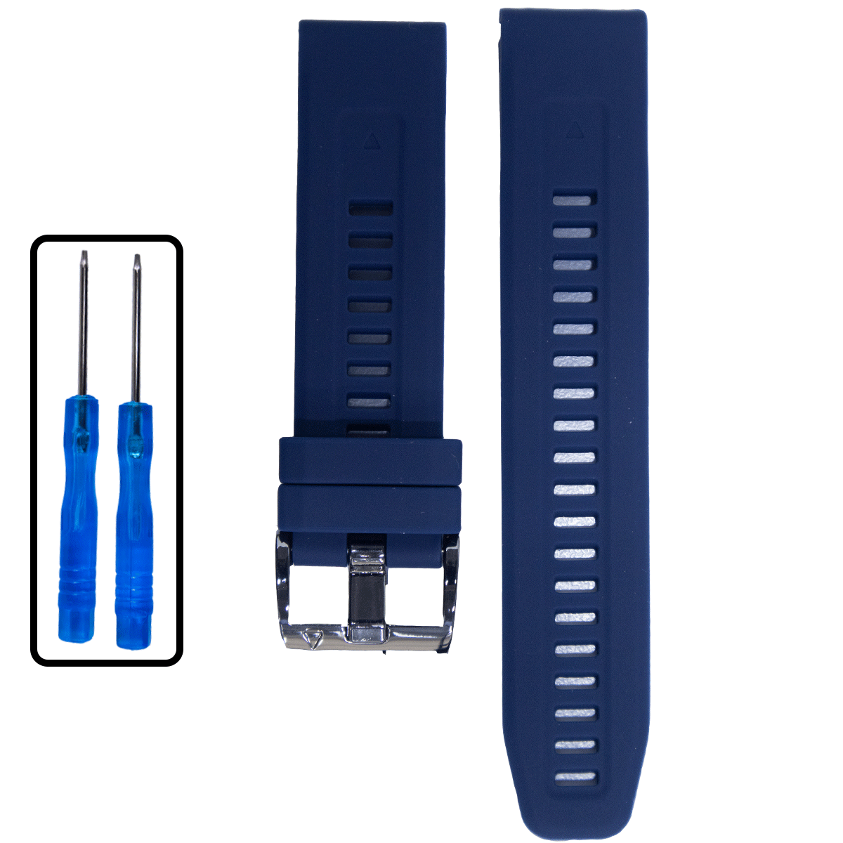 GM001BK.22.16-PULSO SILICONA GM. AZUL OSCURO #22