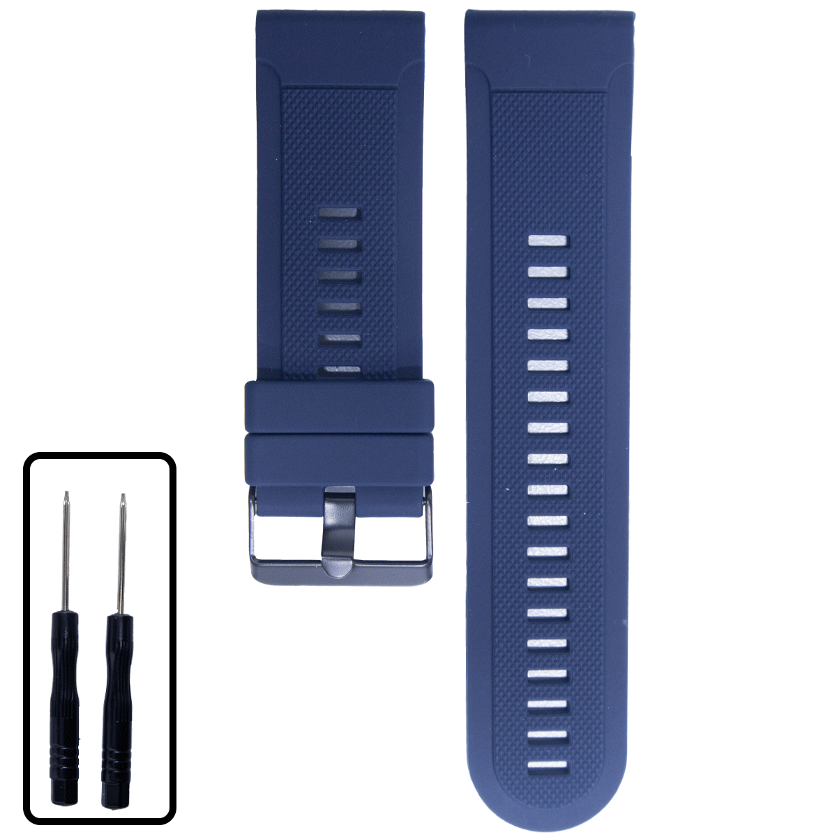 GM004BK.22.16-PULSO SILICONA GM AZUL OSCURO #22