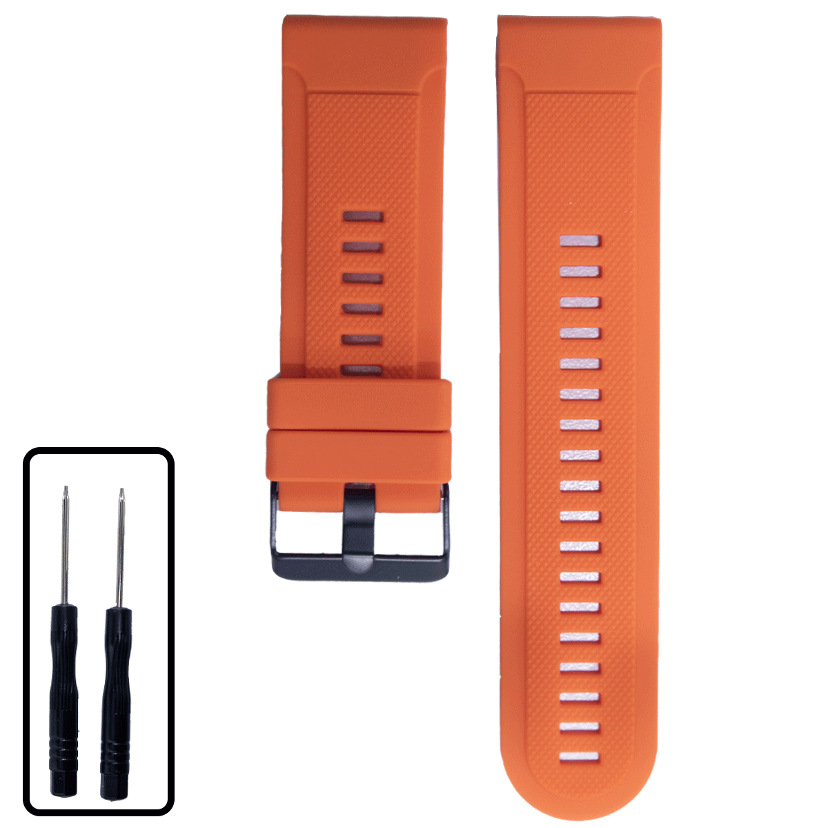 GM004BK.22.19-PULSO SILICONA GM NARANJA #22