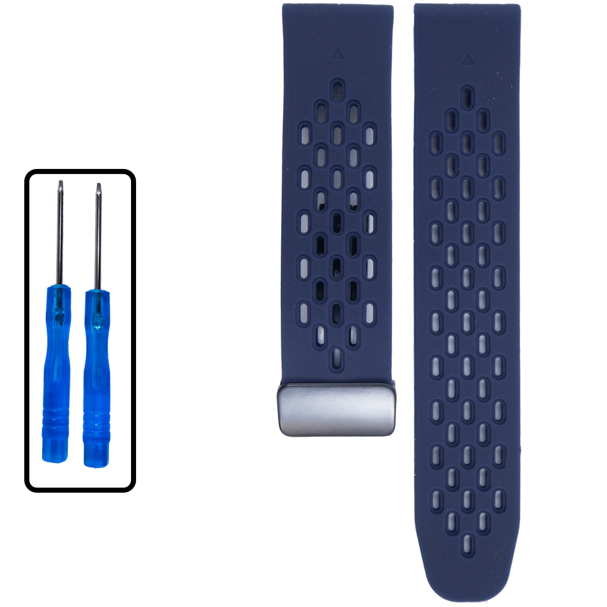 GM005CHBK.22.16-PULSO SILICONA GM CHAPA AZUL OSCURO #22