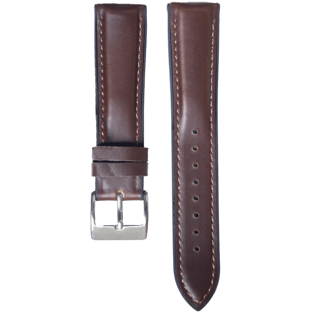 P888SC.20.202-PULSO PEGASO CUERO LAGARTO Y SILICONA MARRON H. MARRON  # 20
