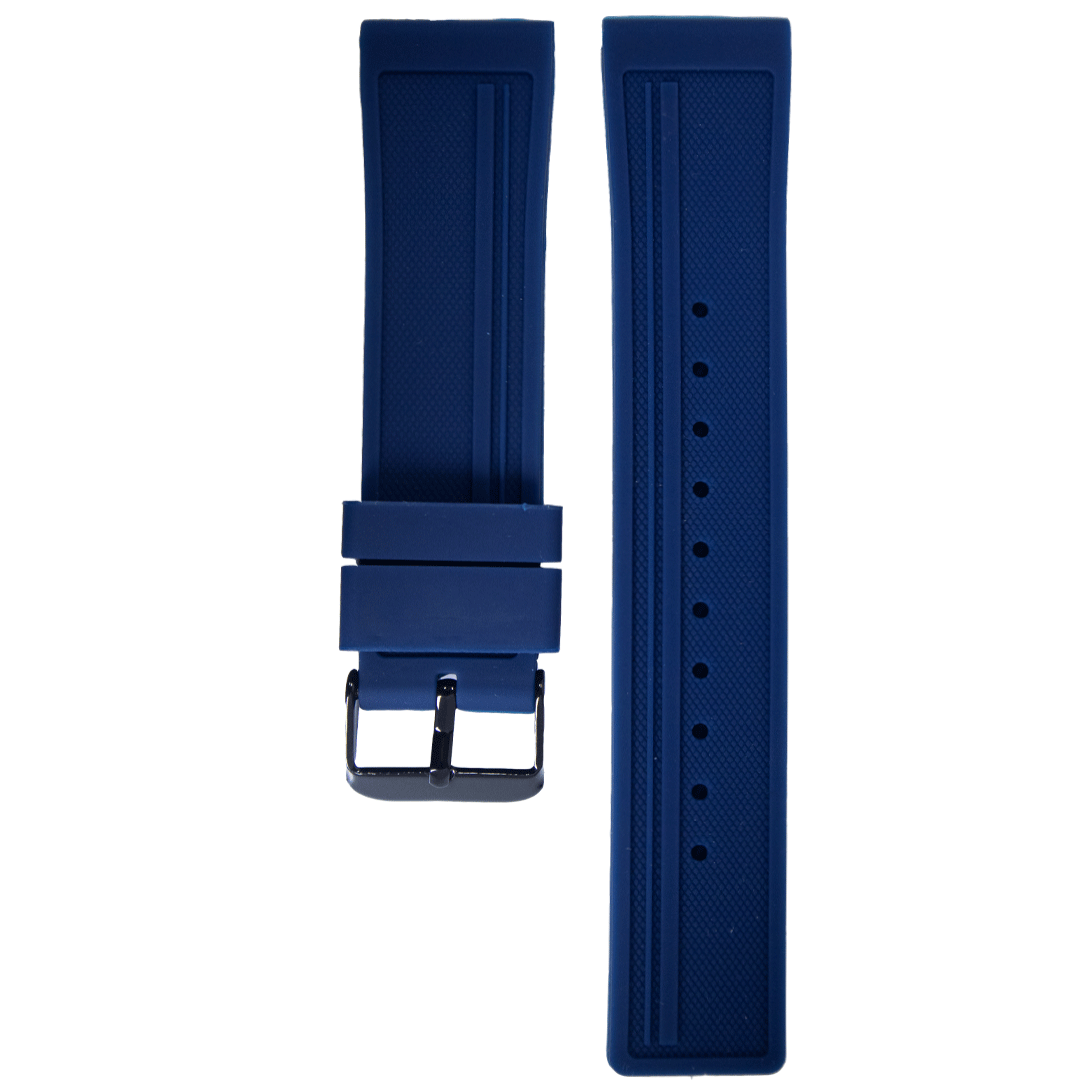 T09BK.22.16-PULSO SILICONA  AZUL OSCURO #22