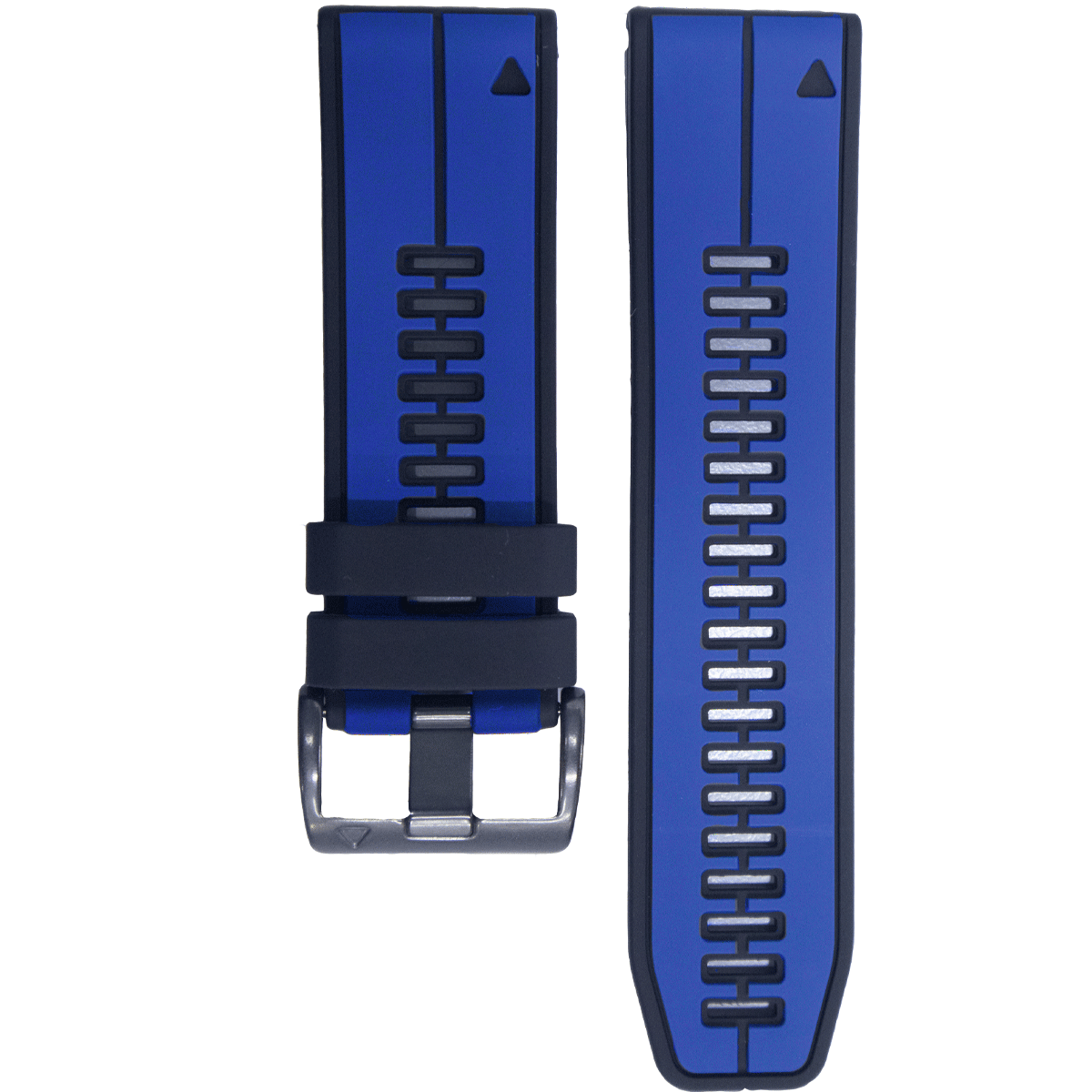 F6BK.22.1601-PULSO SILICONA GM. AZUL OSCURO CON NEGRO # 22