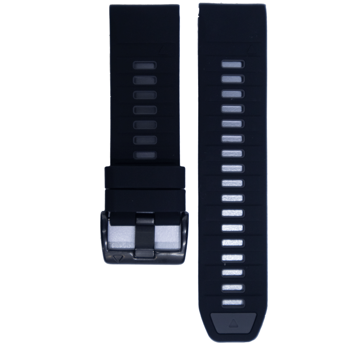 F8BK.22.0107-PULSO SILICONA GM. NEGRO CON GRIS  # 22