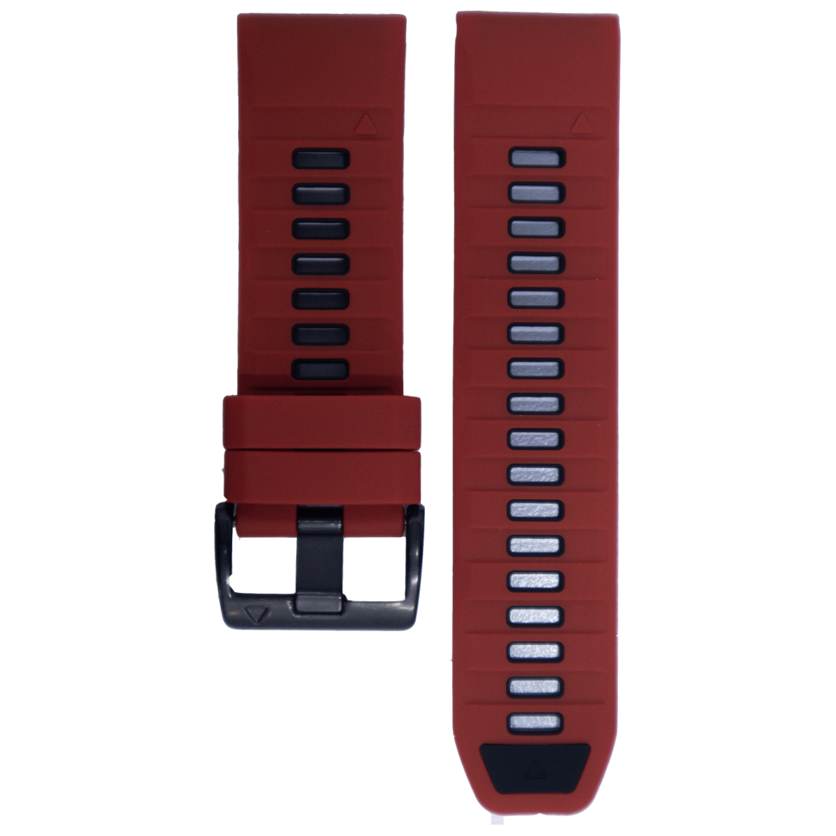 F8BK.22.0601-PULSO SILICONA GM. ROJO CON NEGRO # 22