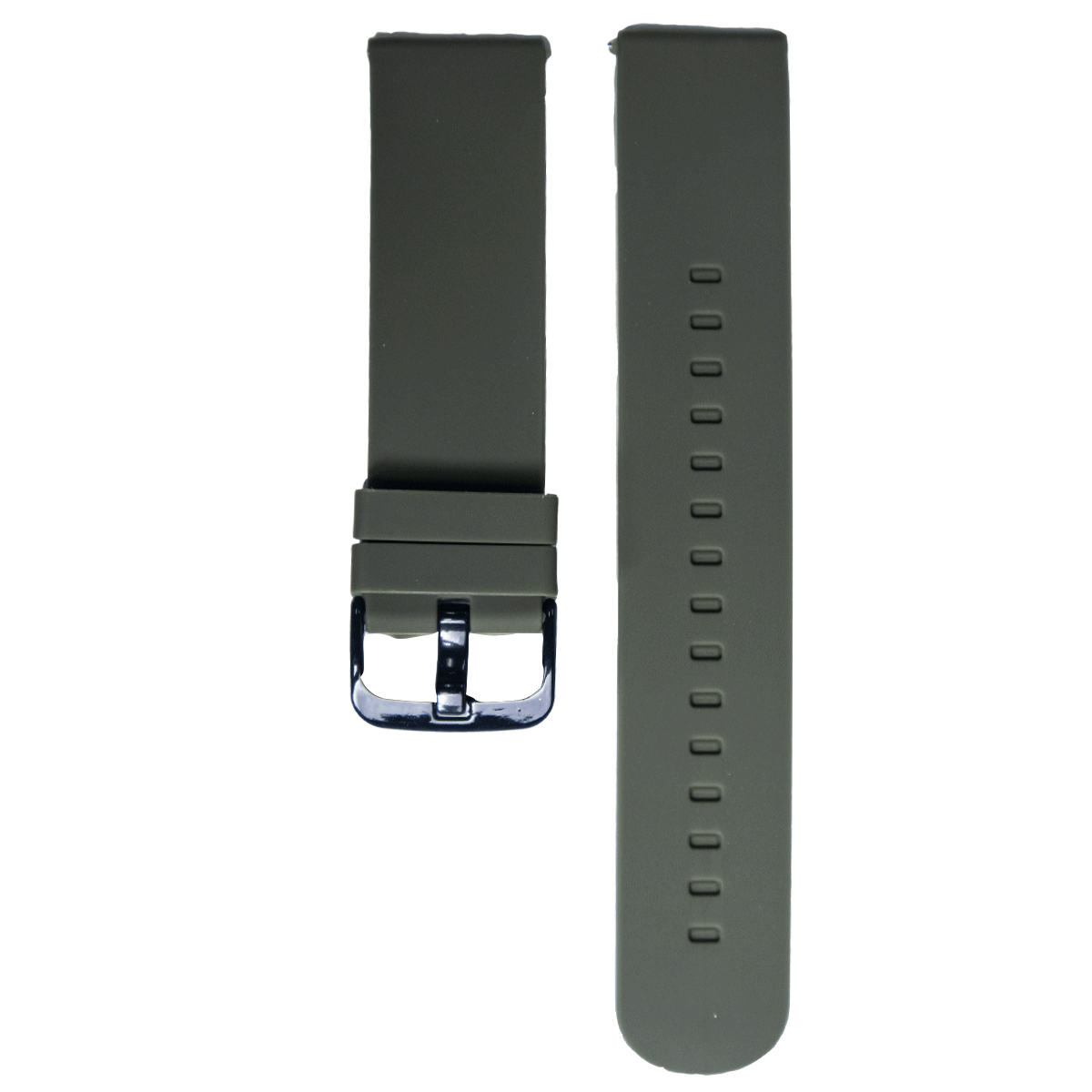 G90BK.18.11-PULSO SILICONA CON PASADOR VERDE MILITAR #18