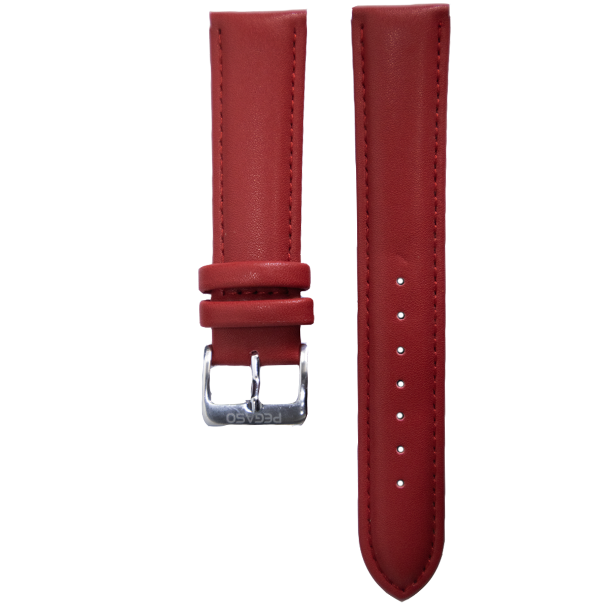 P138LS.12.6-PULSO PEGASO CUERO AB. LISO ROJO #12