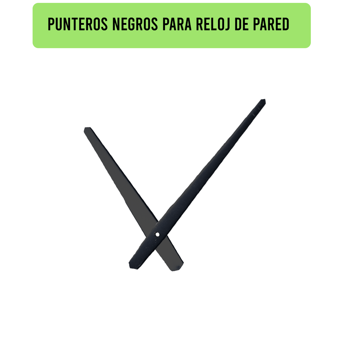 1604BK-18X14-PUNTEROS PARA RELOJ DE PARED NEGROS DIM. 18X14 CMS