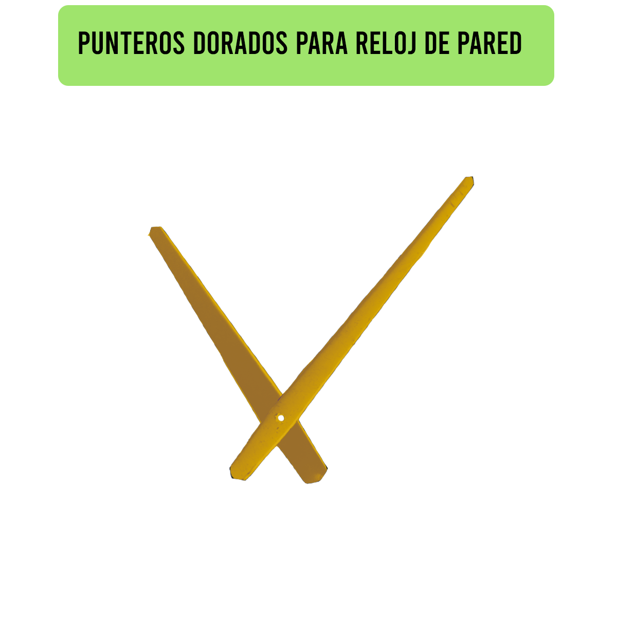1604G-18X14-PUNTEROS PARA RELOJ DE PARED DORADOS DIM. 18X14 CMS