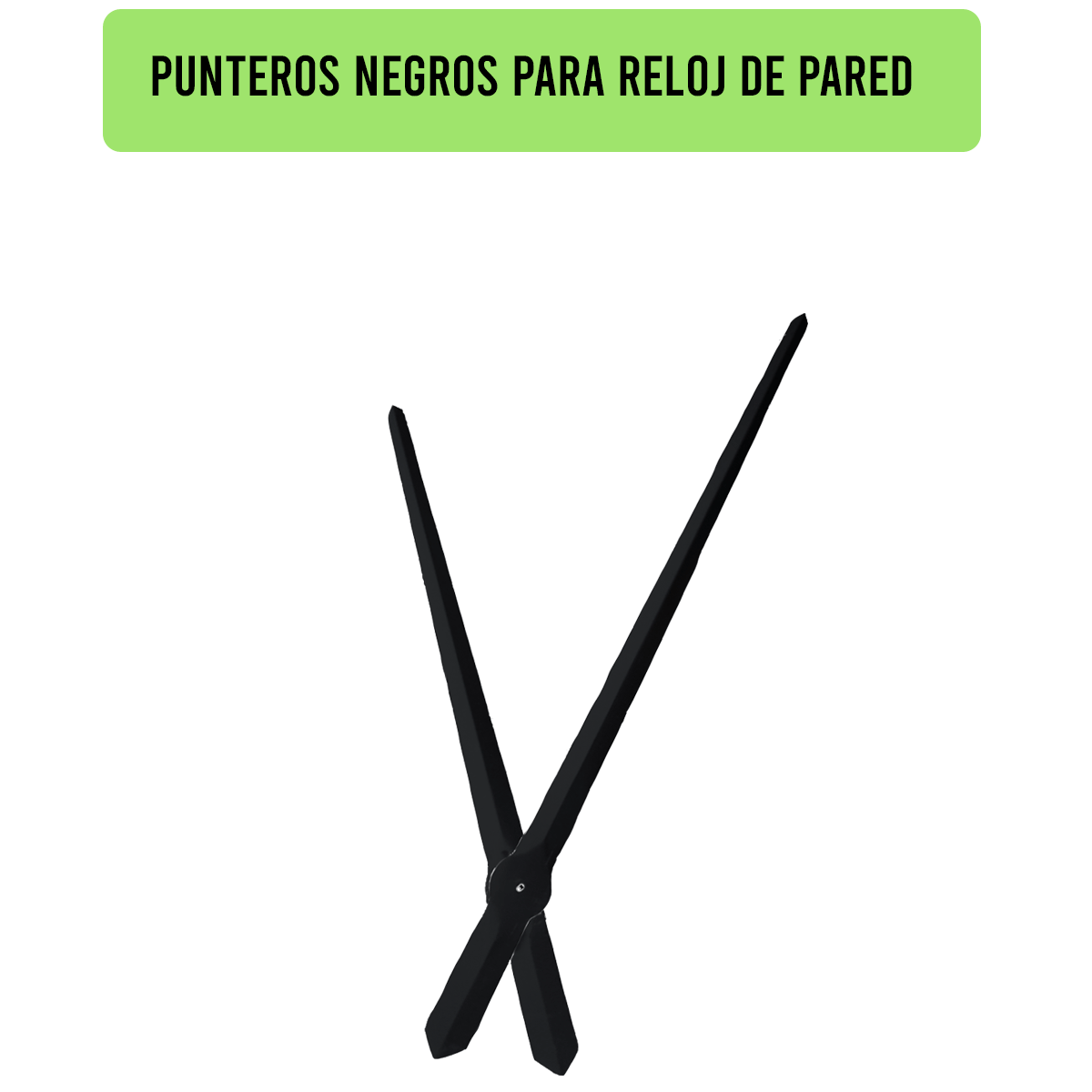 1605BK-33X27-PUNTEROS PARA RELOJ DE PARED NEGROS DIM. 33X27 CMS