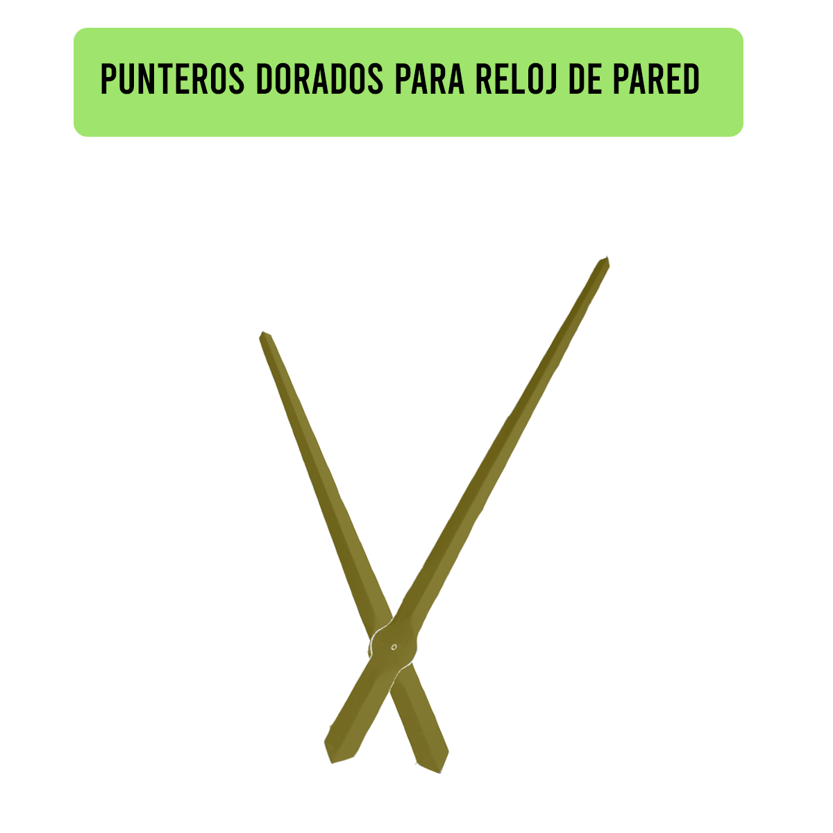 1605G-33X27-PUNTEROS PARA RELOJ DE PARED DORADOS DIM. 33X27 CMS