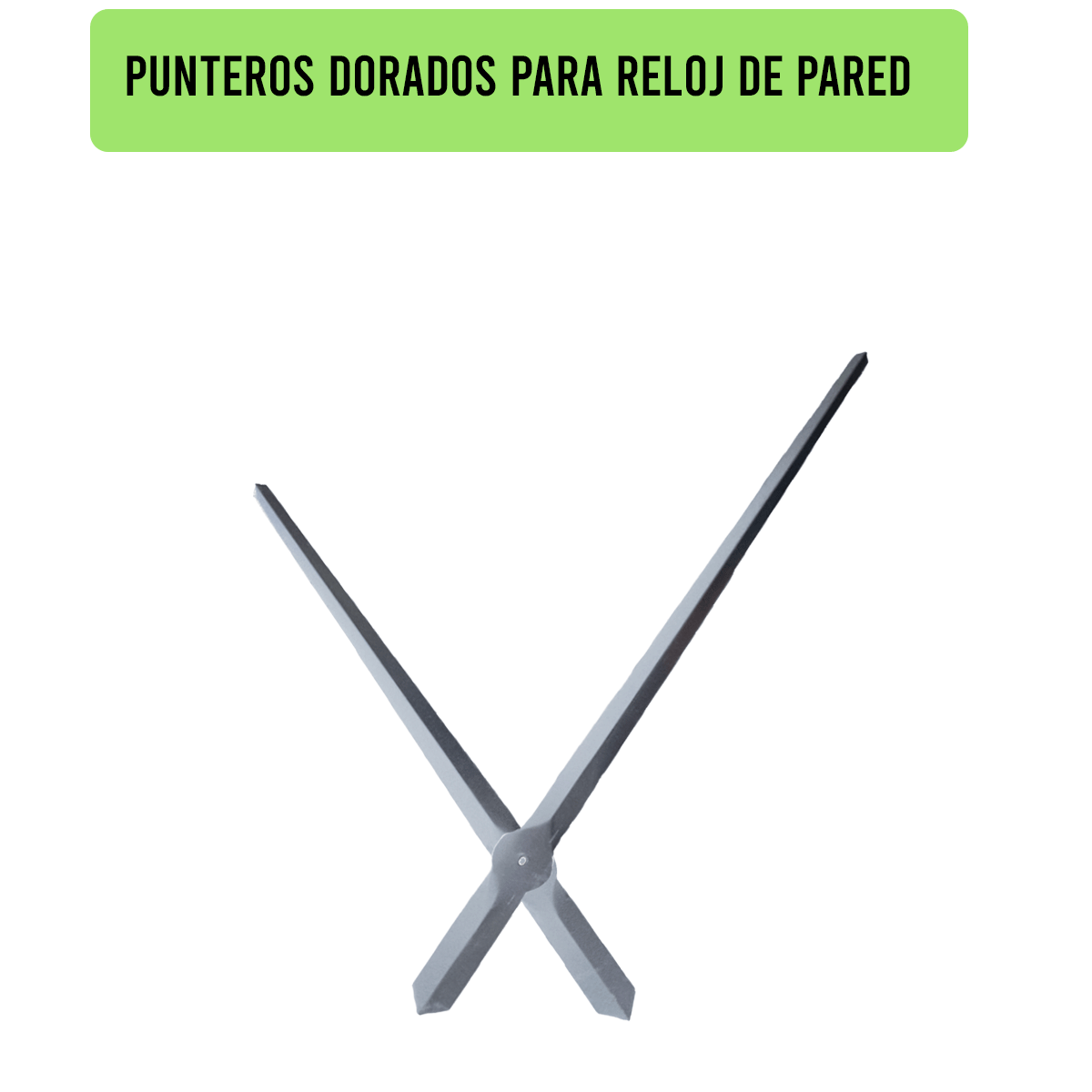 1605S-33X27-PUNTEROS PARA RELOJ DE PARED PLATEADOS DIM. 33X27 CMS