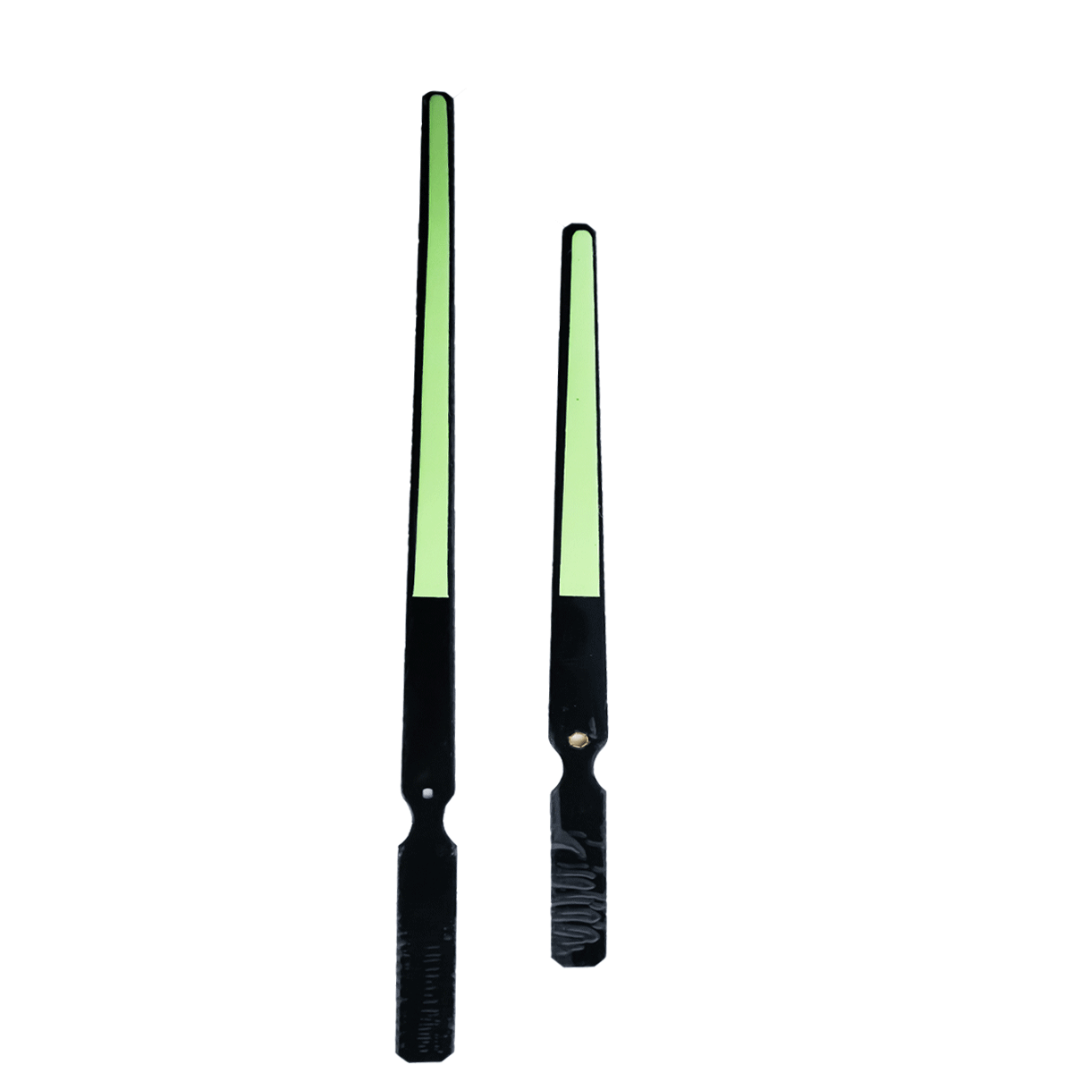1852BKF-29X23-PUNTEROS PARA RELOJ NEGROS FLUORESCENTES DIM. 29X23 CMS
