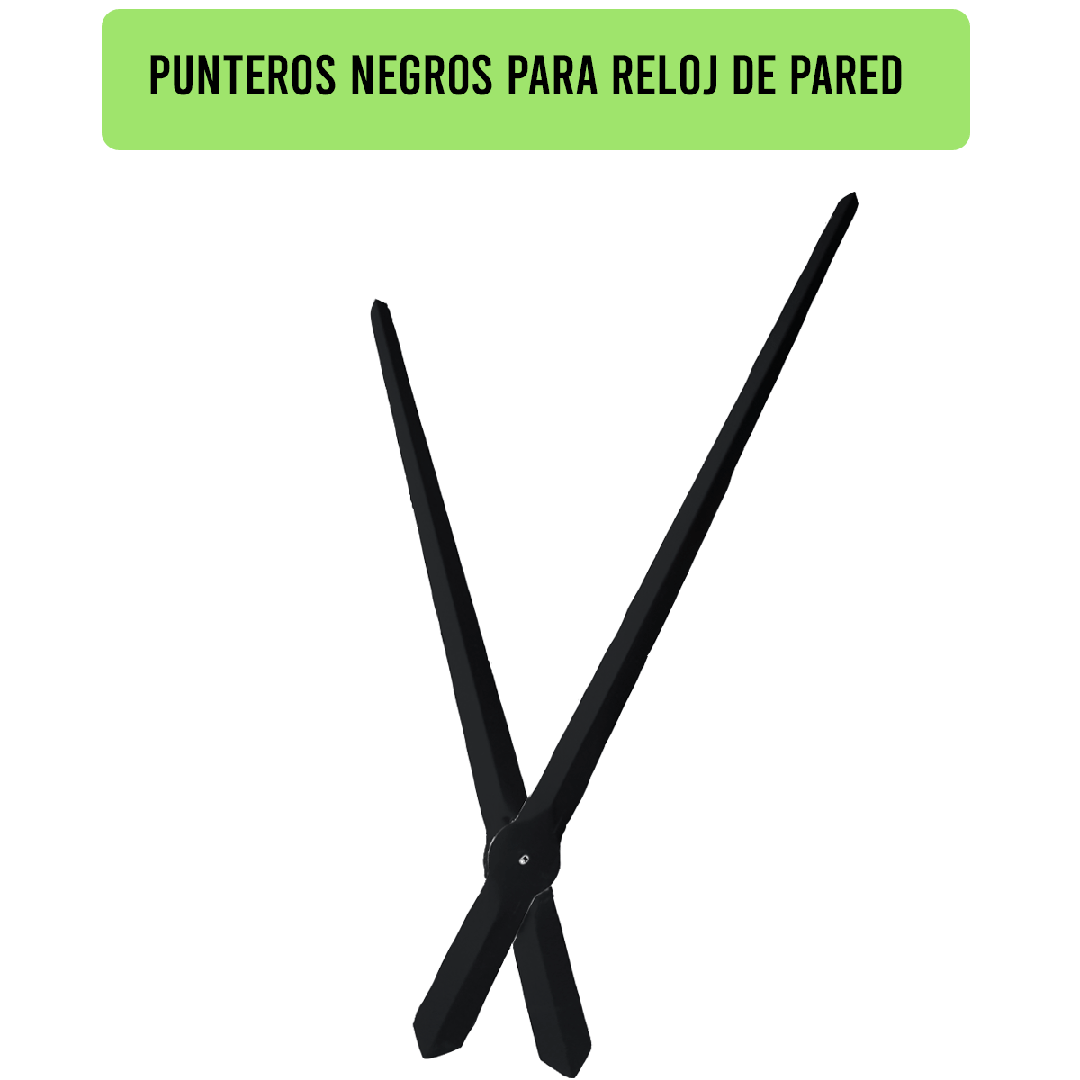 3446BK-39X31-PUNTEROS PARA RELOJ DE PARED NEGROS DIM. 39X31 CMS