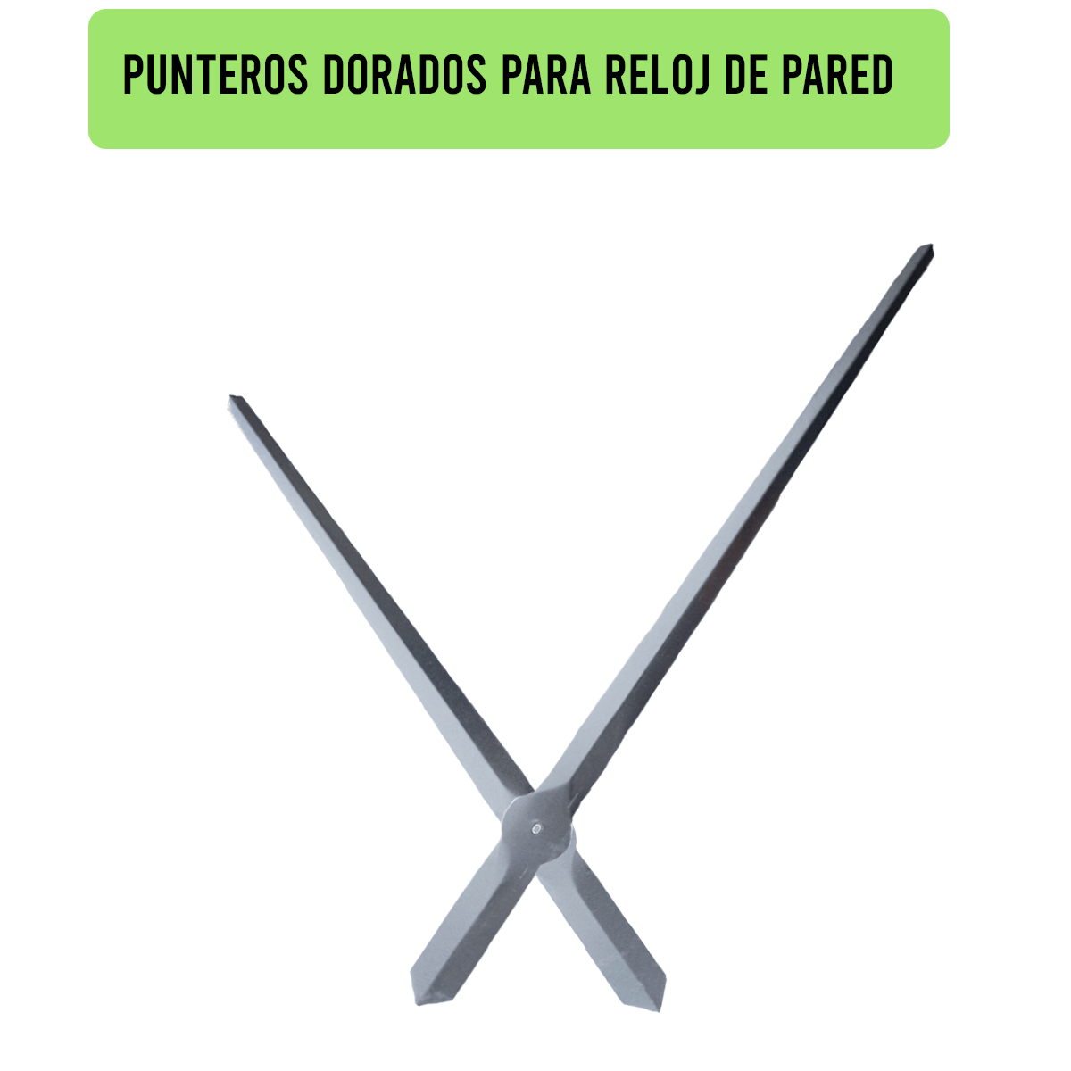 3446S-39X31-PUNTEROS PARA RELOJ DE PARED PLATEADOS DIM. 39X31 CMS