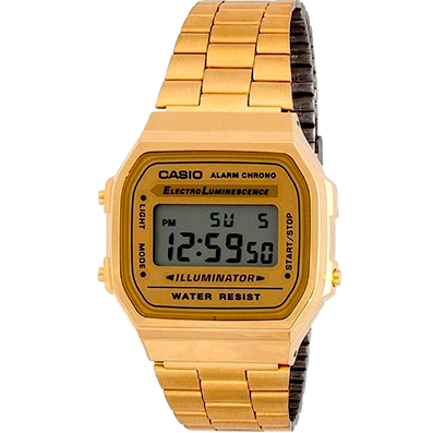A168WG-RELOJ CASIO P/M DORADO DIGITAL-9WDF