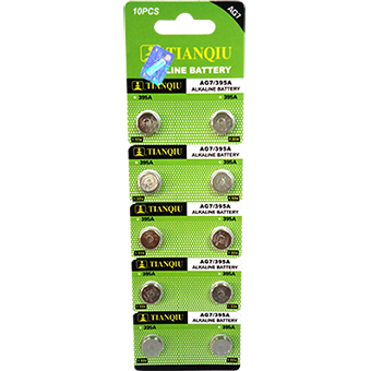 AG7-BATERIA TIANQIU 395 ALCALINA BLISTER X10