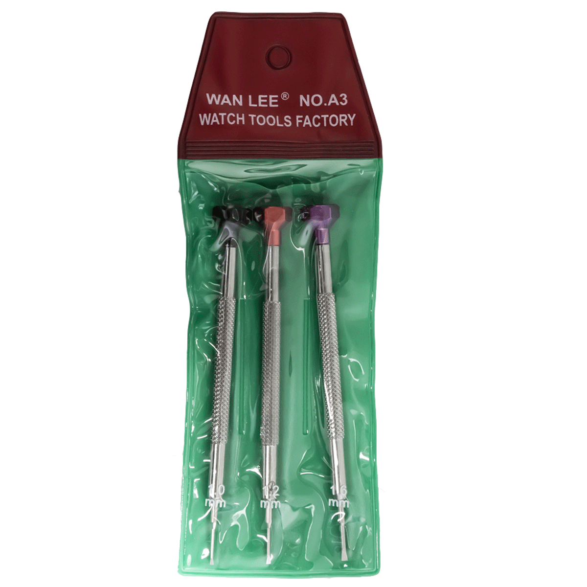 DSA3-KIT WAN LEE DE DESTORNILLADORES DE RELOJERIA EN ACERO 3 PIEZAS