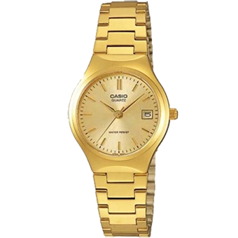 LTP-1170N-RELOJ CASIO P/M DORADO CALENDARIO DAMA-9ARDF