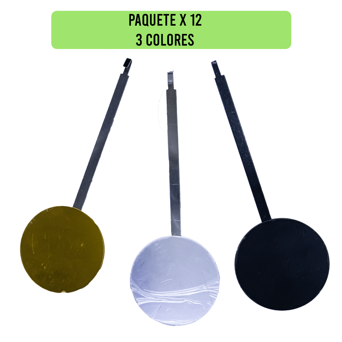 P6168-MP-18X8-PENDULO  ESPIGA METAL 18 CMS ESF.  8 CMS D. KIT X 12 UNIDADES