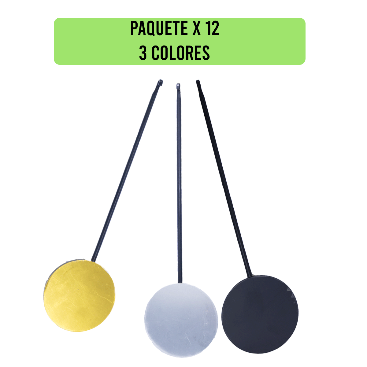 P6168-PR-23X8-PENDULO PLASTICO ESPIGA DE 23 CMS ESF.  8 CMS D. KIT X 12 UNIDADES