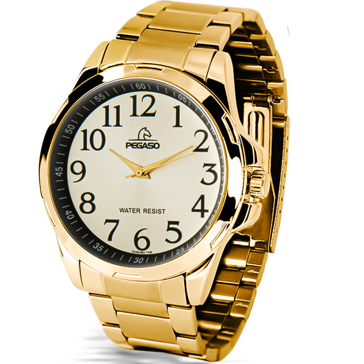 P6510G-RELOJ PEGASO METALICO DORADO-181802A