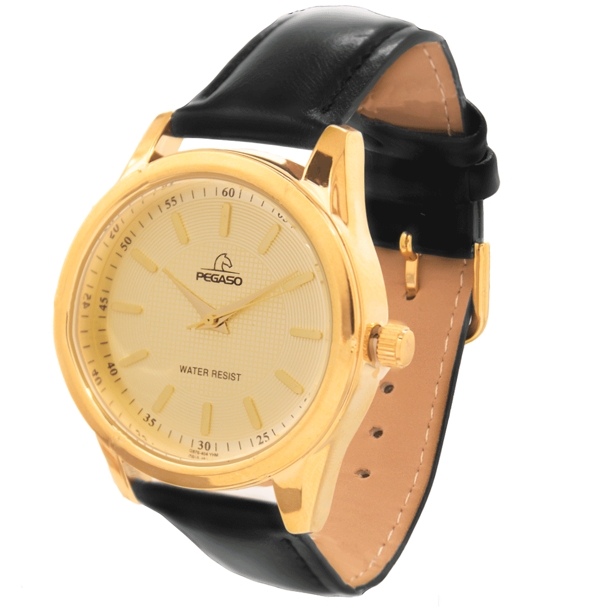P6521G-RELOJ PEGASO CUERO HOMBRE CAJA DORADA-L011801A