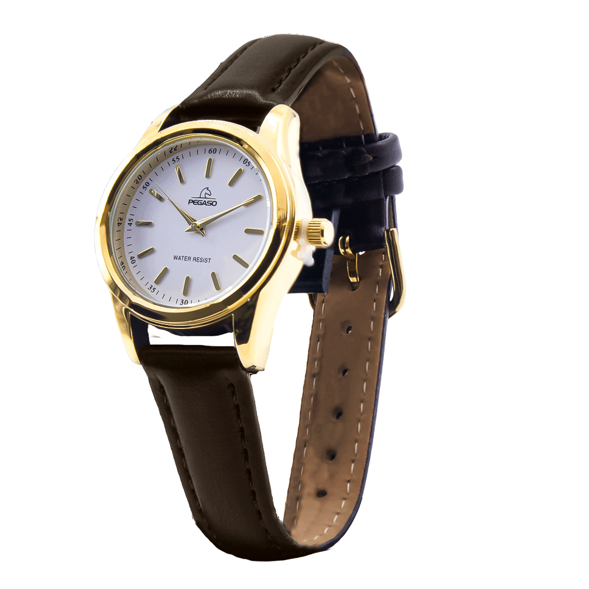 P6522G-RELOJ PEGASO CUERO DAMA CAJA DORADA-L022201A