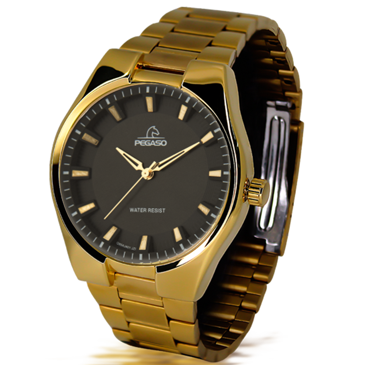 P6584G-RELOJ PEGASO METALICO DORADO-180101A