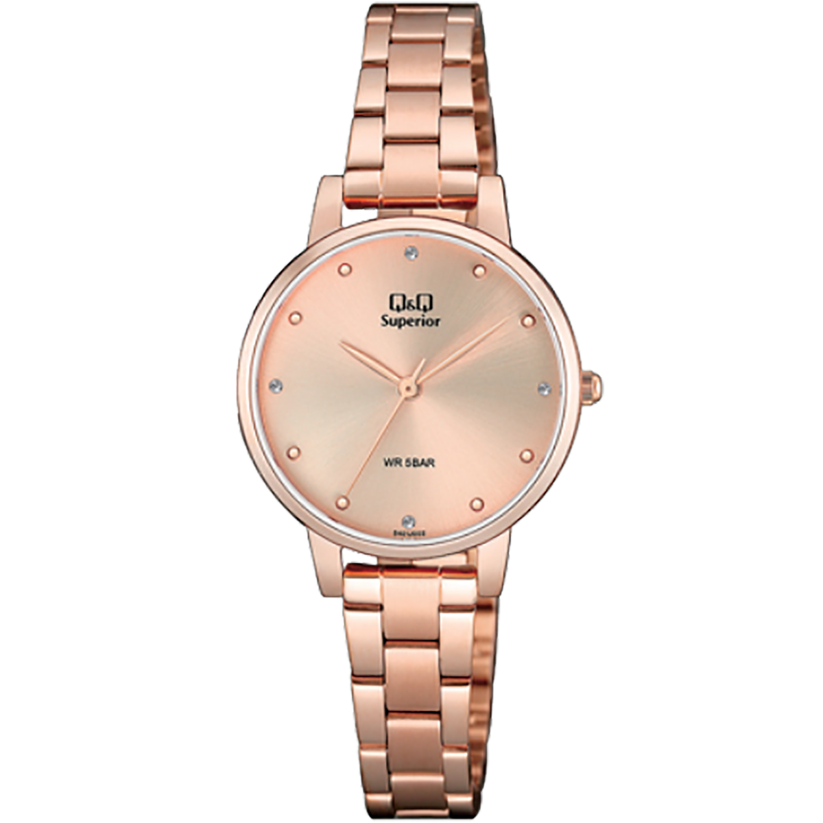 S401J-RELOJ Q&Q SUPERIOR ACERO 100% DORADO D.-002Y