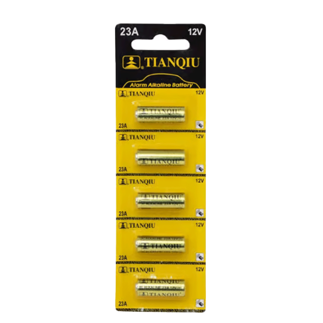 T23A-BATERIA TIANQIU ALCALINA 12 V. BLISTER X 5 UNIDADES