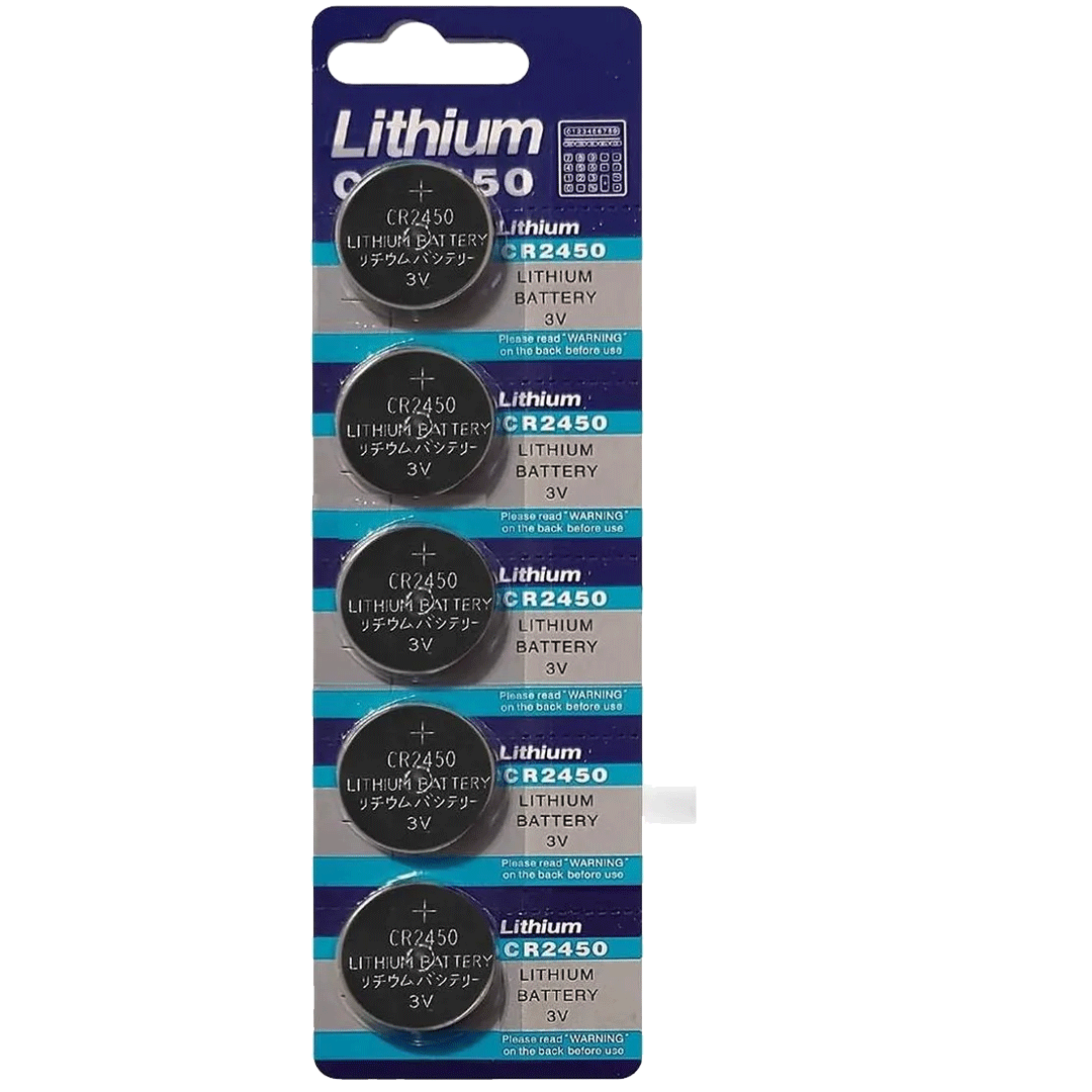TCR-2450-BATERIA TIANQIU LITHIUM 3 V. BLISTER X 5 UNIDADES