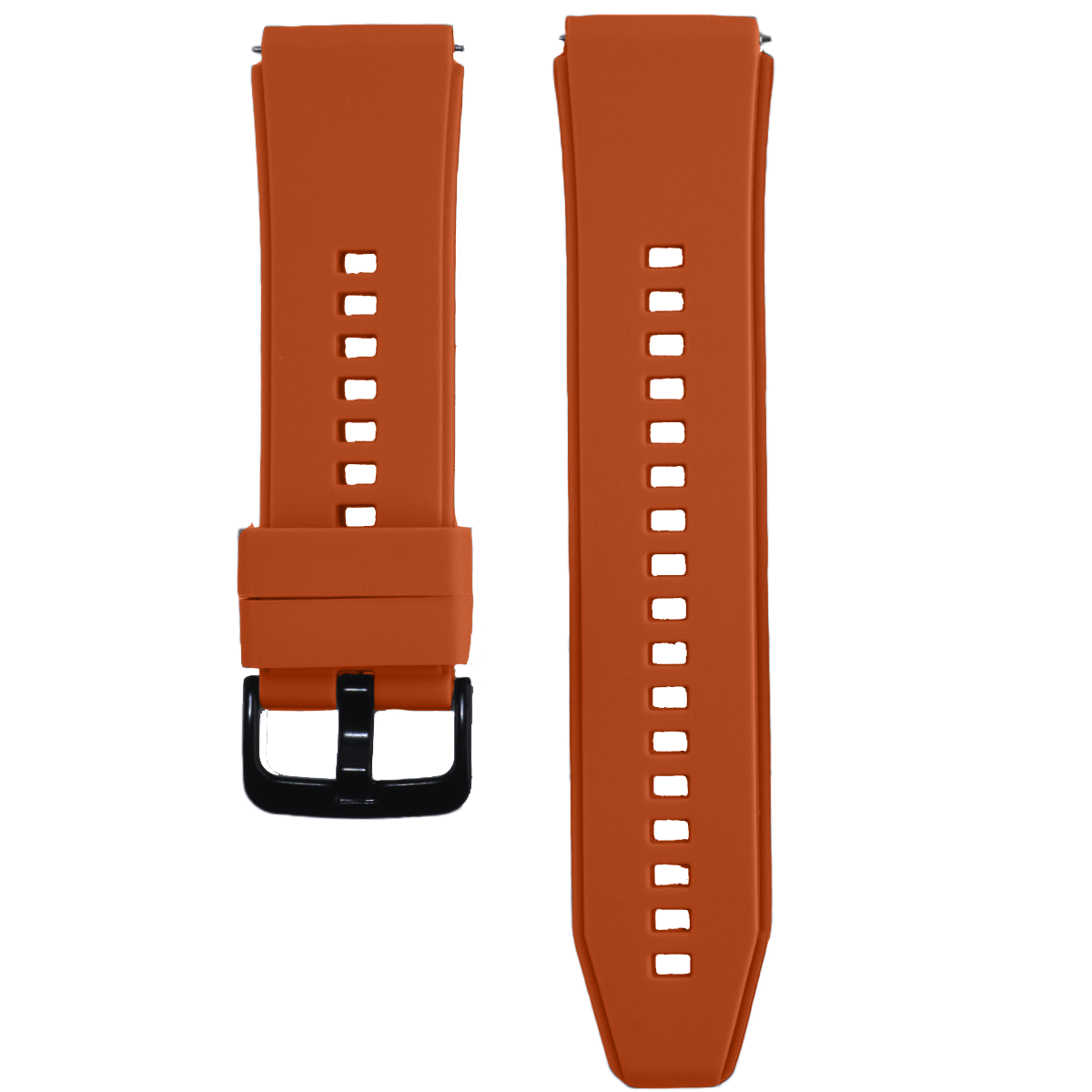 ZC002BK.22.19-PULSO SILICONA ANTI POLVO C.PASADOR NARANJA #22