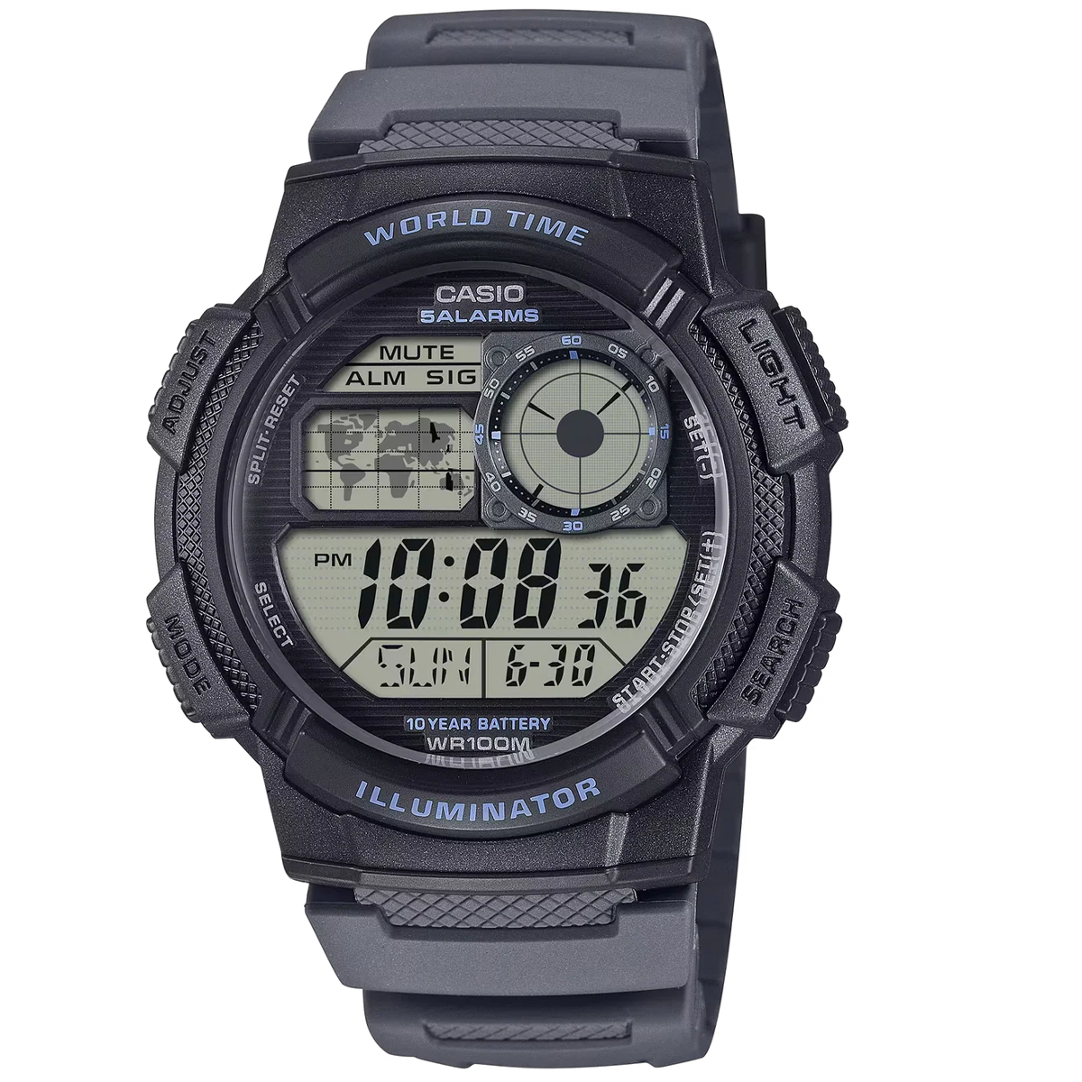 AE-1000W-RELOJ CASIO DIGITAL PLASTICO 100M ILLUMI-8AVDF